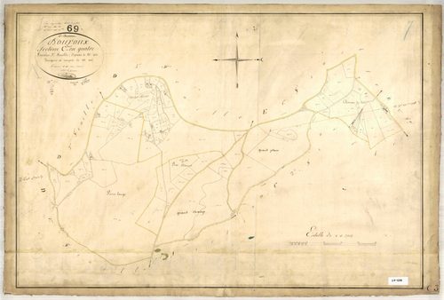 Section C dite du Thel, feuille n°3 (parcelles 461-601).