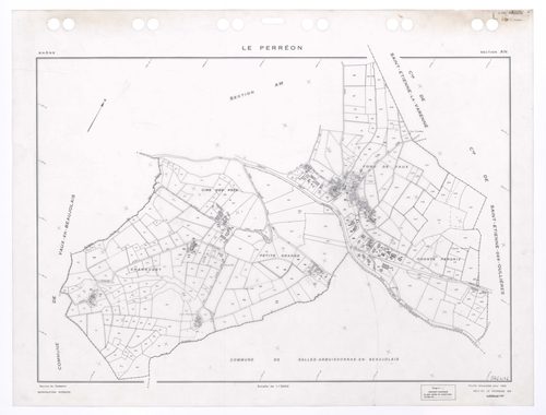 Section AN. Feuille renouvelée pour 1969. Edition à jour pour 1996.