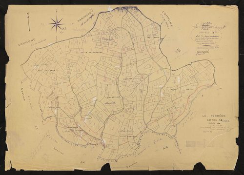 1ère série : mise à jour du plan napoléonien. Section A feuille unique.