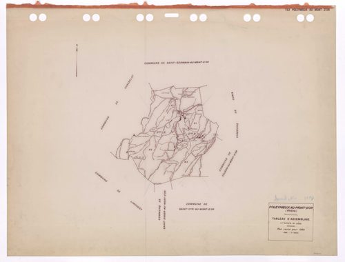 Tableau d'assemblage (TA). Plan révisé pour 1939. 2e édition à jour 1980. Plan annulé pour 1994.