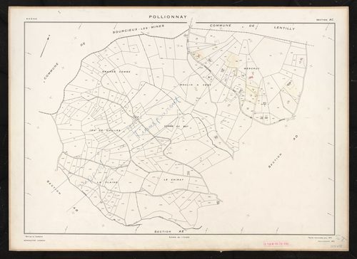Section AC. Feuille renouvelée pour 1971.