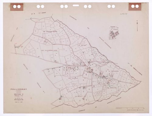 Section E feuille n°2. Plan révisé pour 1971. Edition à jour pour 1985.