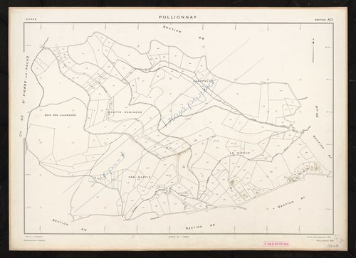 Section AO. Feuille renouvelée pour 1971.