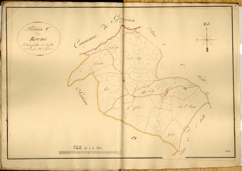 Section C dite du Bourg, feuille n°3.