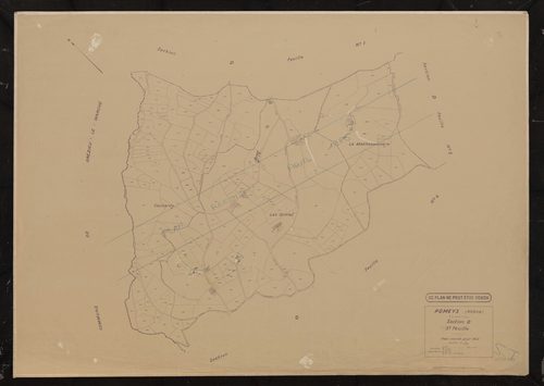 Section D 3e feuille. Plan révisé pour 1935.
