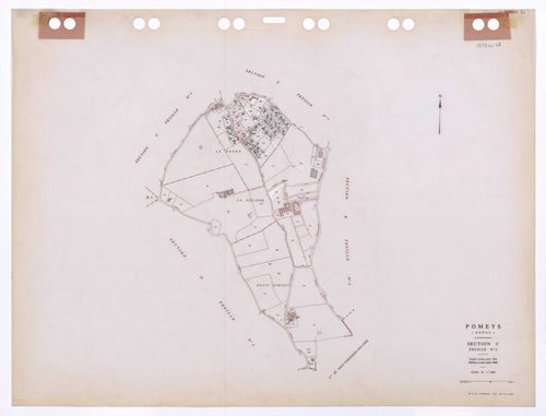 Section C feuille n°2. Feuille révisée pour 1935. Edition à jour pour 1986.