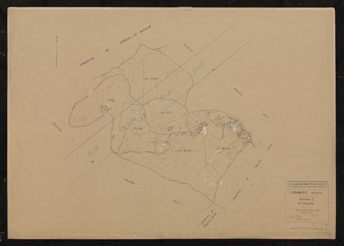Section C 3e feuille. Plan révisé pour 1935.