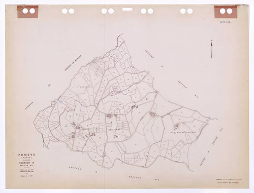 Section D feuille n°3. Feuille révisée pour 1935. Edition à jour pour 1986.