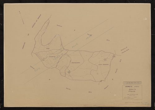 Section D 1ère feuille. Plan révisé pour 1935.