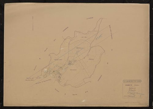 Section A 1ère feuille. Plan révisé pour 1935.