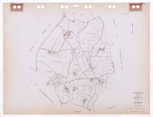 Section A feuille n°2. Feuille révisée pour 1935. Edition à jour pour 1986.