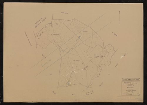 Section B 1ère feuille. Plan révisé pour 1935.