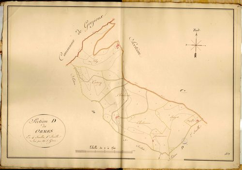 Section D dite des Ormes, feuille n°1.