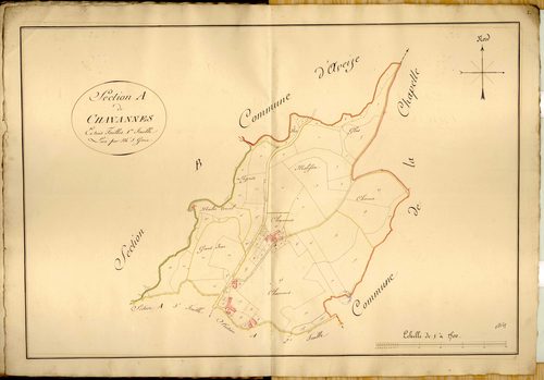 Section A dite de Chavannes, feuille n°1.