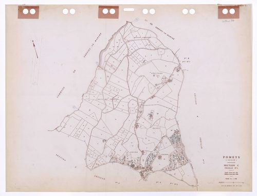 Section C feuille n°1. Feuille révisée pour 1935. Edition à jour pour 1986.