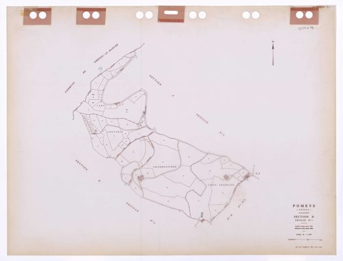 Section D feuille n°1. Feuille révisée pour 1935. Edition à jour pour 1986.