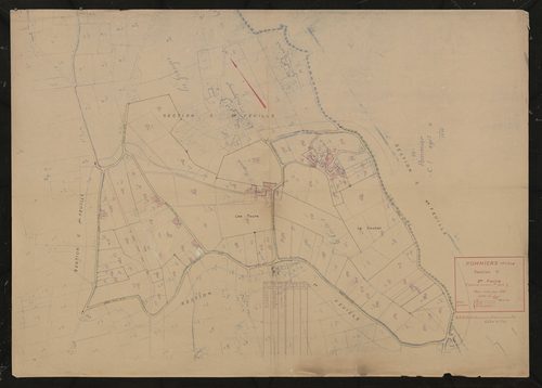 Section C 2e feuille (partie de l'ancienne 1ère feuille). Plan révisé pour 1935.