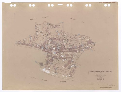 Section unique feuille n°4. Plan révisé pour 1939. Edition à jour pour 1984.