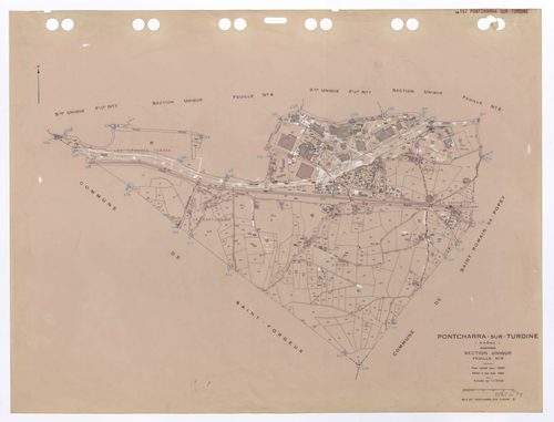 Section unique 3e feuille. Plan révisé pour 1939. Edition à jour pour 1984.