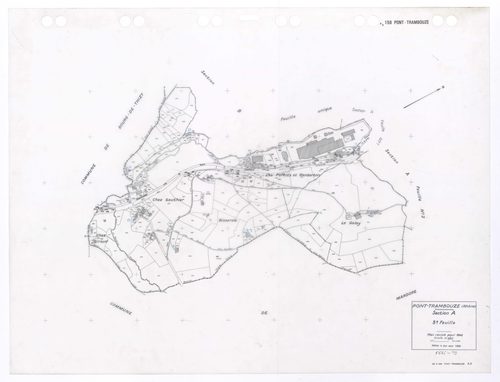 Section A feuille n°3. Plan révisé pour 1942. Edition à jour pour 1985.