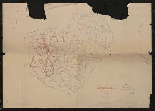 1ère série : mise à jour du plan napoléonien. Tableau d'assemblage (TA). Plan révisé pour 1942.
