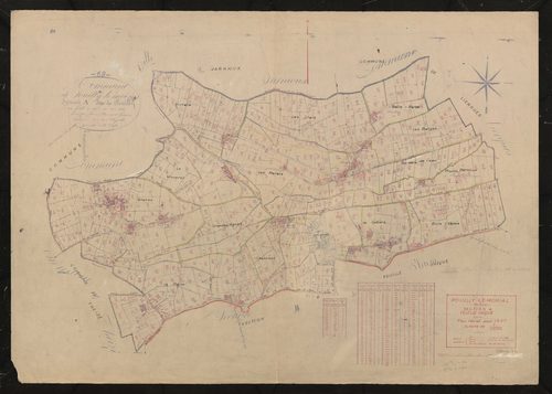 Section A feuille unique. Plan révisé pour 1937.