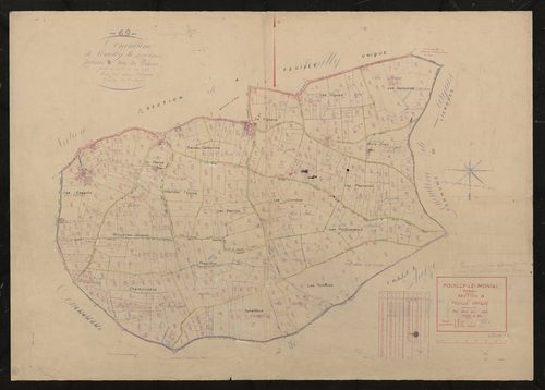 Section B feuille unique. Plan révisé pour 1937.