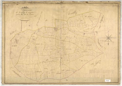 Section B dite de Plaine, feuille unique (parcelles 1-670).
