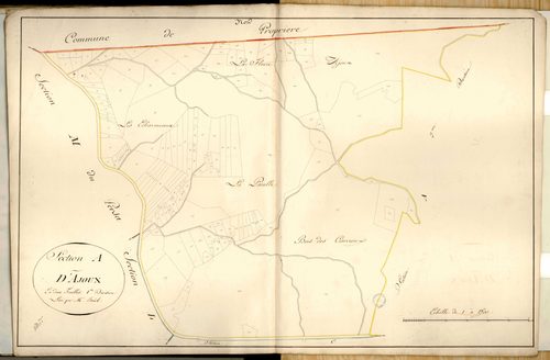 Section A dite de la Roche d'Ayoux, feuille n°1.