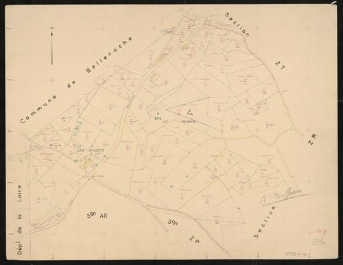 Section ZR : détail (planchette).