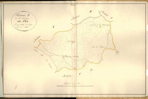 Section S dite de la Montagne de Fay, feuille n°1.