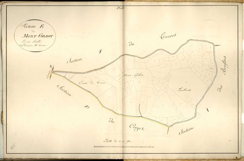 Section E dite du Mont-Gilbot, feuille unique.