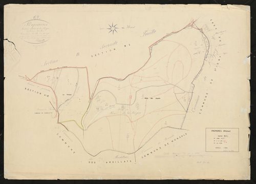 Section B 1ère feuille (ancienne feuille n°3 de la section B).