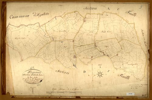 Section D dite de Botton, feuille n°2 (parcelles 567-901).