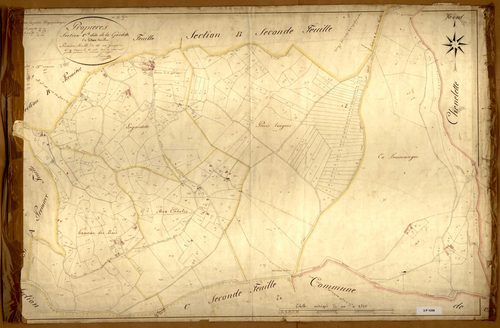 Section C dite de la Gardette, feuille n°1 (parcelles 1-355).