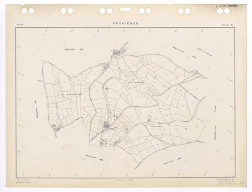 Section AL. Feuille renouvelée pour 1972. Edition à jour pour 1984.