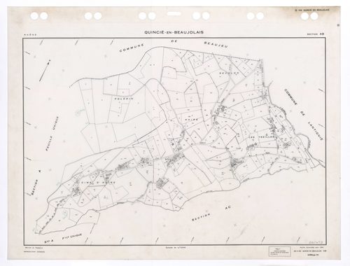 Section AB. Feuille renouvelée pour 1961. Edition à jour pour 1993.