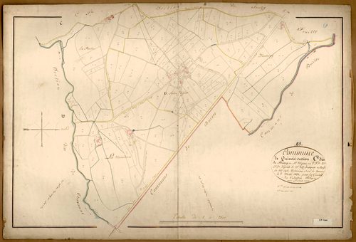 Section C dite du Bourg et Saint-Nizier, feuille n°2 (parcelles 247-496).