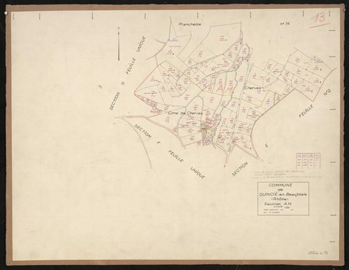 Section AM : planchette n°13.
