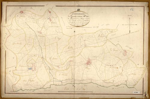 Section H dite de Romarand et Vitrye, feuille unique (parcelles 1-675).