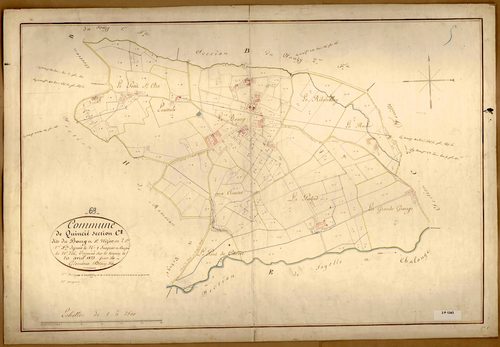 Section C dite du Bourg et Saint-Nizier, feuille n°1 (parcelles 1-246).