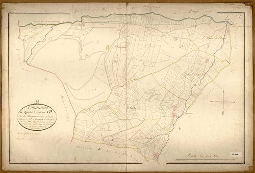 Section G dite de Montoux, feuille unique (parcelles 1-526).