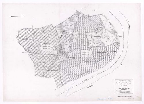 Section A dite de Varennes 3e feuille. Plan révisé pour 1936. Mise à jour pour 1962. Plan supprimé en 1995.