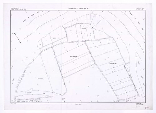 Section ZT. Plan établi en 1989.