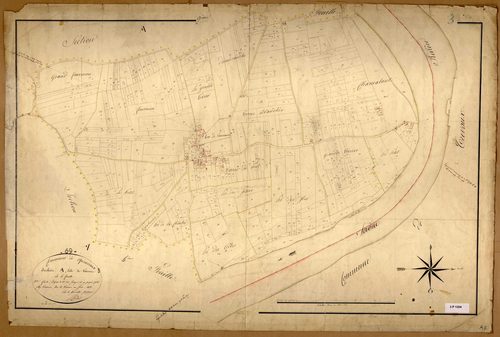Section A dite de Varennes, feuille n°3 (parcelles 301-769).
