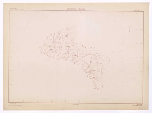 Tableau d'assemblage. Plan établi en 1989.