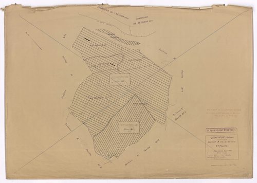 Section A dite de Varennes 4e feuille. Plan révisé pour 1936.