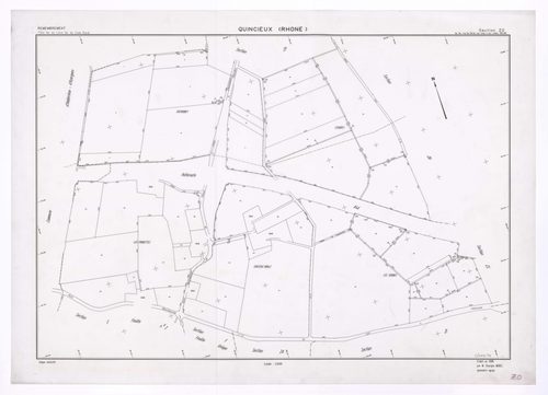 Section ZO. Plan établi en 1989.