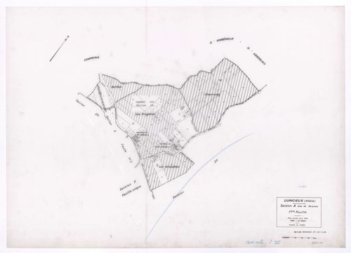 Section A dite de Varennes 1ère feuille. Plan révisé pour 1936. 3e édition à jour pour 1980. Plan annulé en 1995.