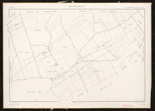 Section ZN. Feuille renouvelée pour 1969. Feuille supprimée en 1980.
